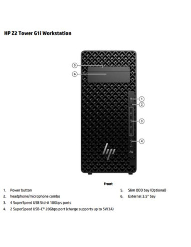 HP Z2 Tower G1i Intel Core Ultra 9 285 32GB Intel Graphics 1TB Windows 11 Pro
