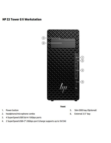 HP Z2 Tower G1i Intel Core Ultra 9 285 32GB Intel Graphics 1TB Windows 11 Pro