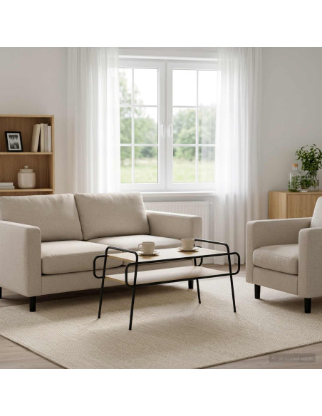 Tavolino da salotto Rovere Sonoma 100 x 50 x 51 cm