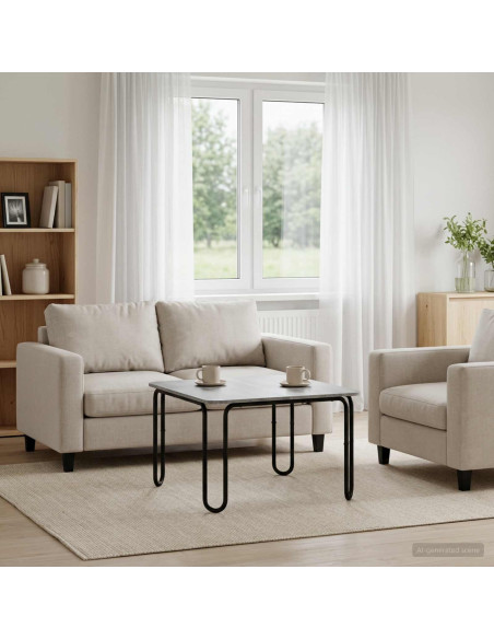 Tavolino da salotto Sonoma grigio 100 x 100 x 45 cm