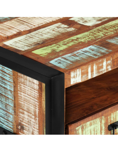 Tavolino da Salotto 100x50x41 cm in Legno Massello di Recupero