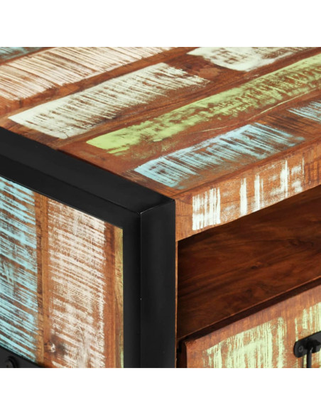 Tavolino da Salotto 100x50x41 cm in Legno Massello di Recupero
