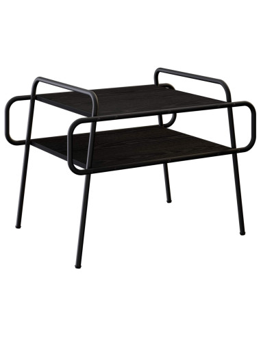 Tavolino da salotto Rovere Nero 70 x 50 x 51 cm