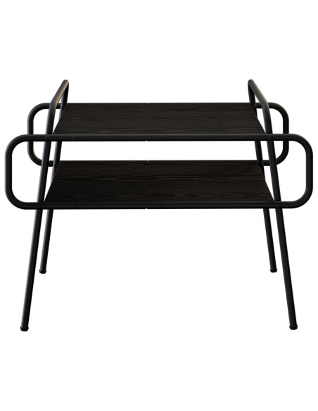 Tavolino da salotto Rovere Nero 70 x 50 x 51 cm