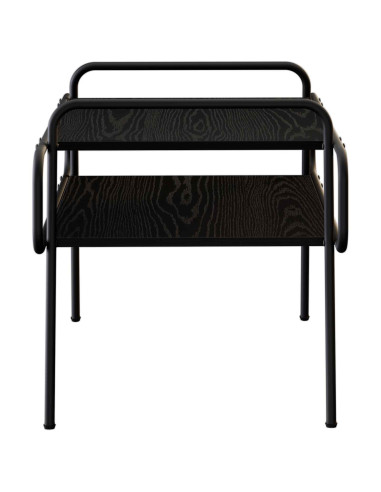 Tavolino da salotto Rovere Nero 70 x 50 x 51 cm