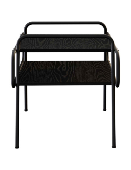 Tavolino da salotto Rovere Nero 70 x 50 x 51 cm