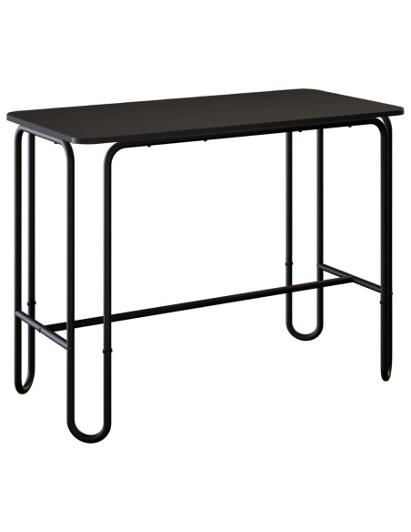 Tavolo da pranzo 100 x 50 x 75 cm Legno ingegnerizzato Nero