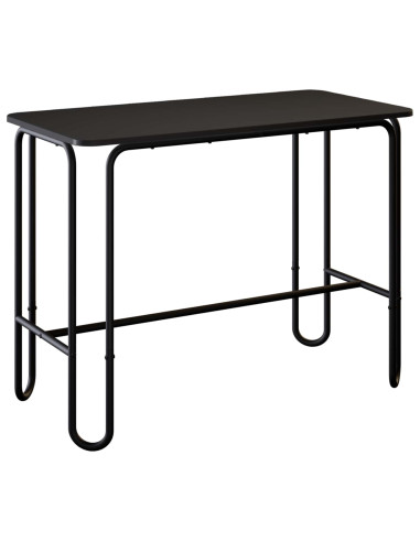 Tavolo da pranzo 100 x 50 x 75 cm Legno ingegnerizzato Nero