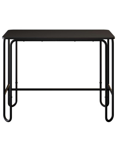 Tavolo da pranzo 100 x 50 x 75 cm Legno ingegnerizzato Nero
