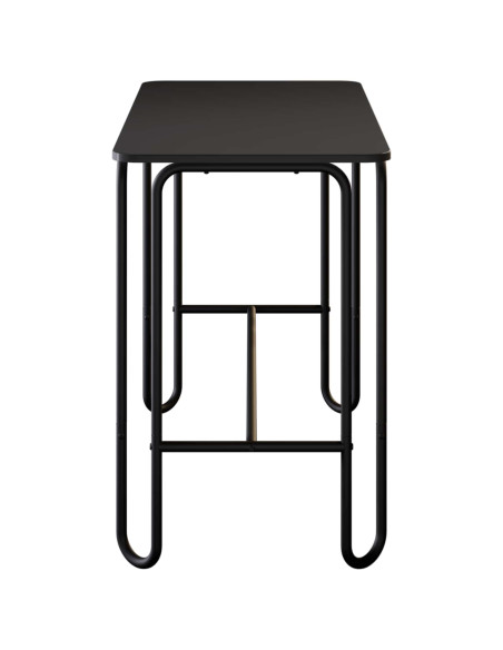 Tavolo da pranzo 100 x 50 x 75 cm Legno ingegnerizzato Nero
