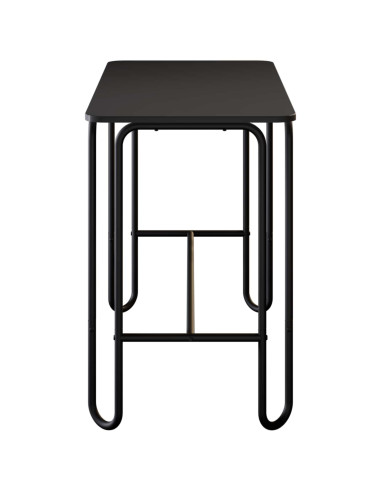 Tavolo da pranzo 100 x 50 x 75 cm Legno ingegnerizzato Nero