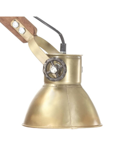 Lampada da Parete Stile Industriale Ottone Rotonda E27