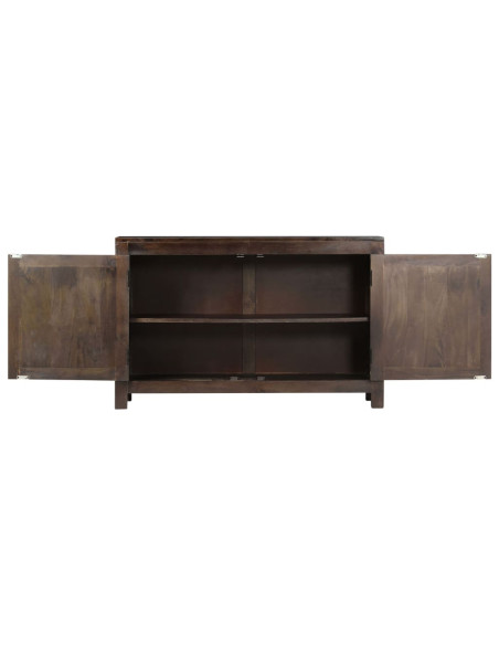 Credenza con Design Intagliato 110x35x70 cm in Legno di Mango
