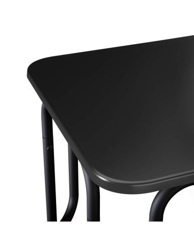 Tavolino da salotto Nero 79,5 x 40 x 36 cm Legno ingegnerizzato