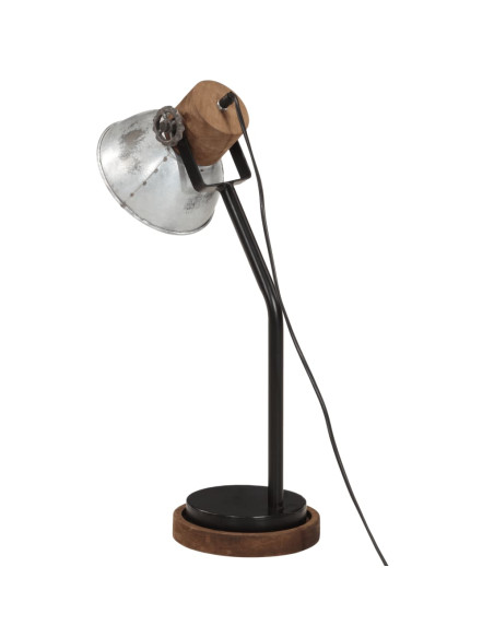 Lampada da Scrivania 25 W Argento Vintage 18x18x60 cm E27
