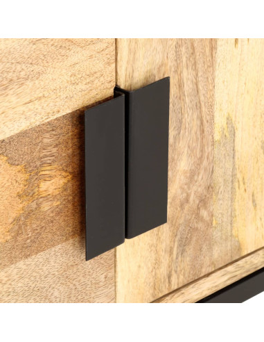 Tavolino da Salotto 90x55x40 cm in Legno Massello di Mango