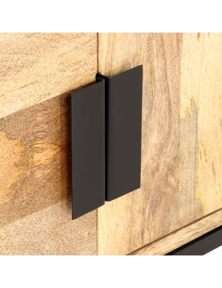 Tavolino da Salotto 90x55x40 cm in Legno Massello di Mango