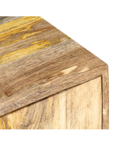 Tavolino da Salotto 90x55x40 cm in Legno Massello di Mango