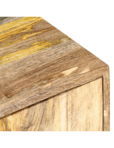Tavolino da Salotto 90x55x40 cm in Legno Massello di Mango