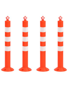 Dissuasori Traffico con Catena 4 pz 75 cm in PE