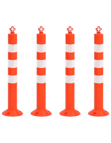 Dissuasori Traffico con Catena 4 pz 75 cm in PE