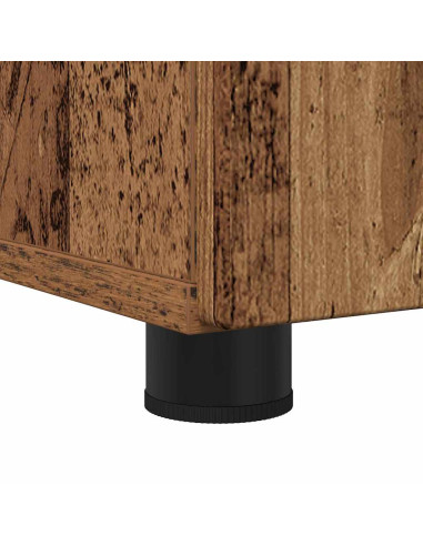 Set di mobili per il bagno con cassetto 3 pcs Legno vecchio