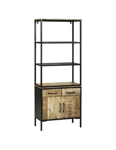 Credenza Marrone 70 x 35 x 180 cm Legno di mango massello