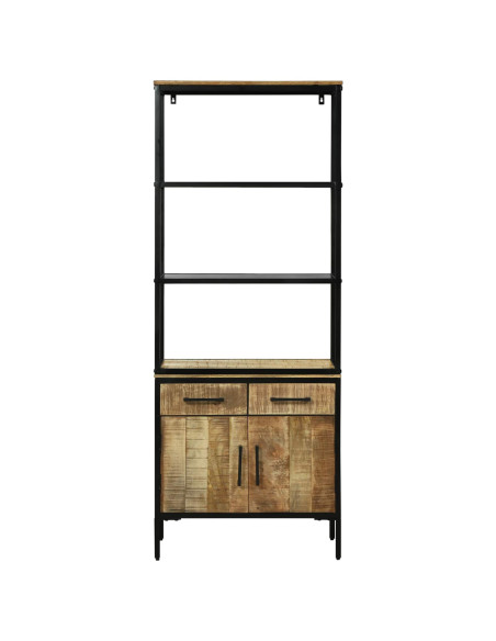 Credenza Marrone 70 x 35 x 180 cm Legno di mango massello