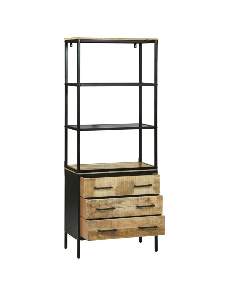 Credenza Marrone 70 x 35 x 180 cm Legno di mango massello
