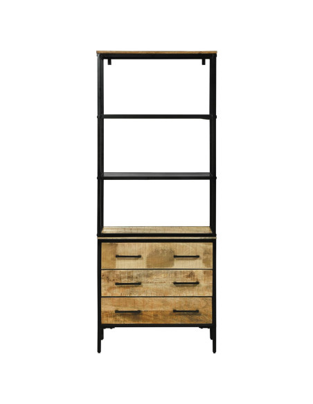 Credenza Marrone 70 x 35 x 180 cm Legno di mango massello