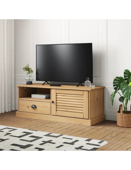 Mobile Porta TV VIGO 106x40x40 cm in Legno Massello di Pino