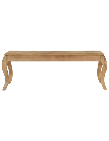Tavolino da Caffè in Legno Massello di Mango 110x60x40 cm