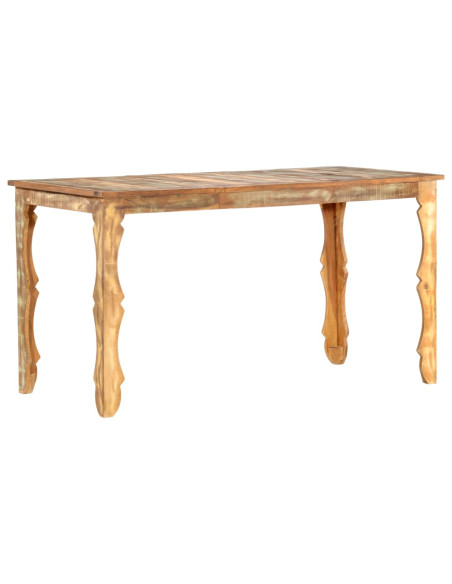 Tavolo da Pranzo 140x70x76 cm in Legno Massello di Recupero