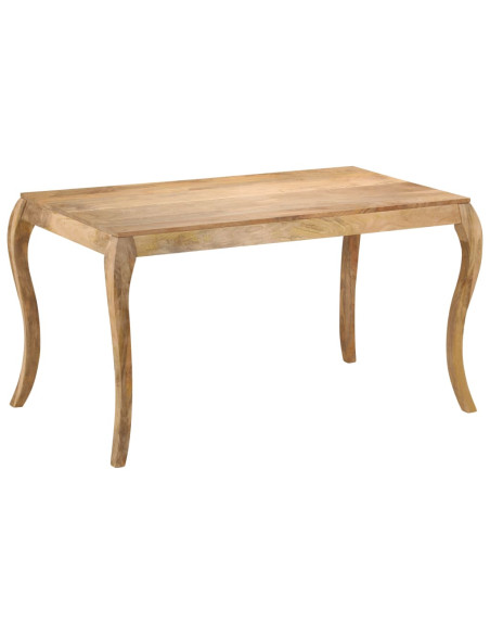 Tavolo da Pranzo in Legno Massello di Mango 135x75x76 cm