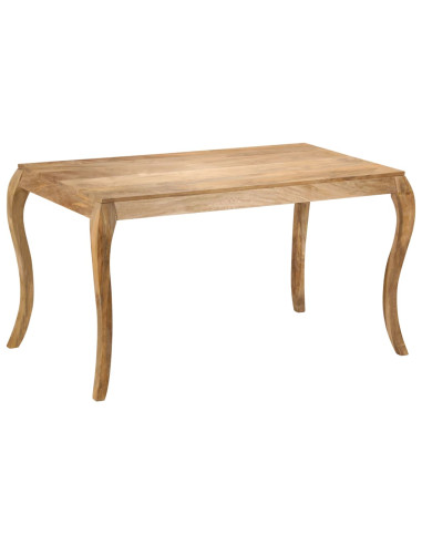 Tavolo da Pranzo in Legno Massello di Mango 135x75x76 cm