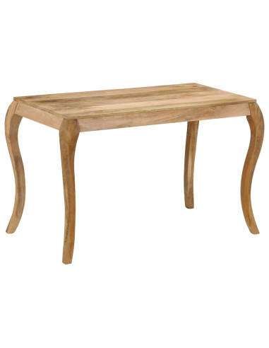 Tavolo da Pranzo in Legno Massello di Mango 118x60x76cm