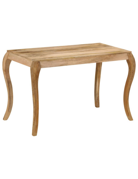 Tavolo da Pranzo in Legno Massello di Mango 118x60x76cm