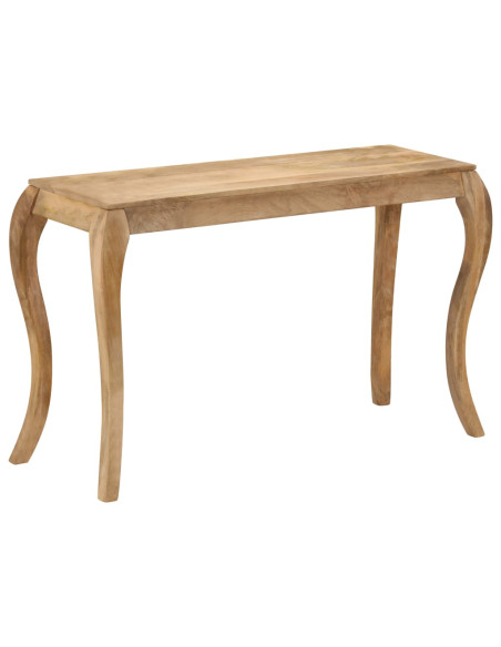 Tavolo Consolle in Legno Massello di Mango 118x38x76 cm