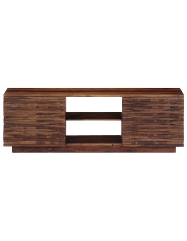 Mobile Porta TV 120x30x40 cm in Legno Massello di Acacia