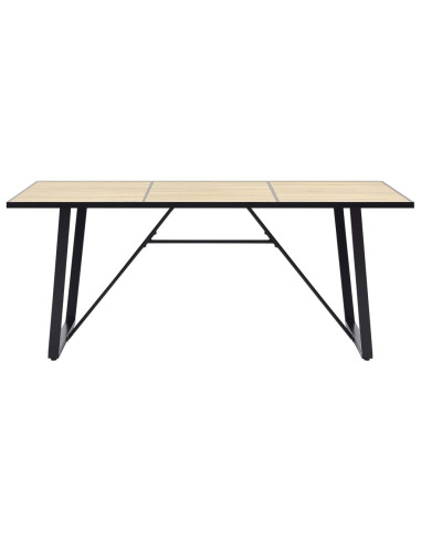 Tavolo da Pranzo Rovere 200x100x75 cm in MDF