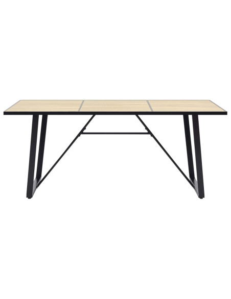 Tavolo da Pranzo Rovere 200x100x75 cm in MDF