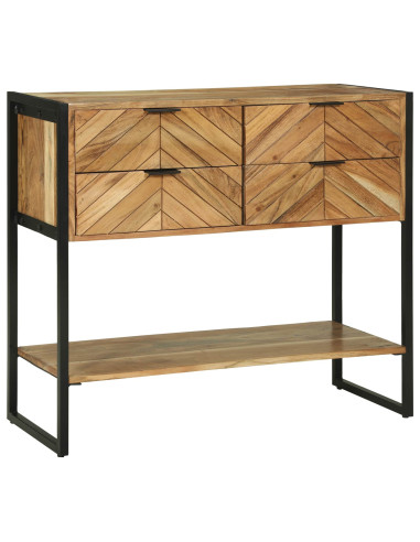 Tavolo consolle con cassetto Marrone 90 x 35 x 80 cm
