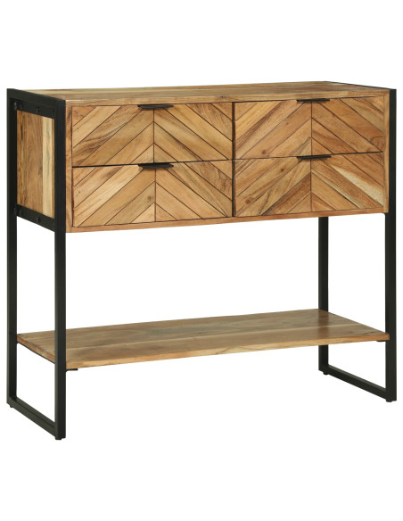 Tavolo consolle con cassetto Marrone 90 x 35 x 80 cm