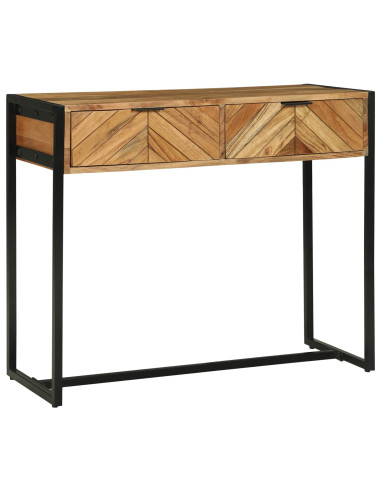 Tavolo consolle con cassetto Marrone 90 x 35 x 75 cm