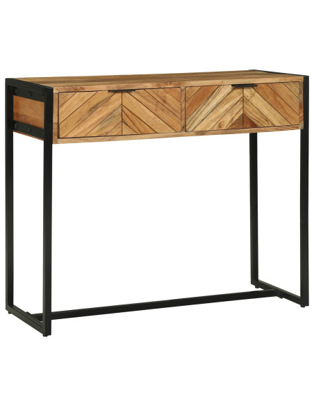 Tavolo consolle con cassetto Marrone 90 x 35 x 75 cm