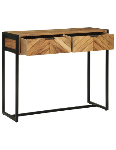 Tavolo consolle con cassetto Marrone 90 x 35 x 75 cm