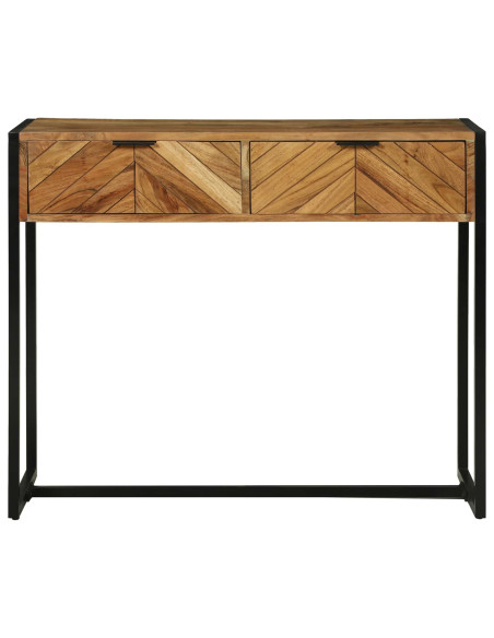 Tavolo consolle con cassetto Marrone 90 x 35 x 75 cm