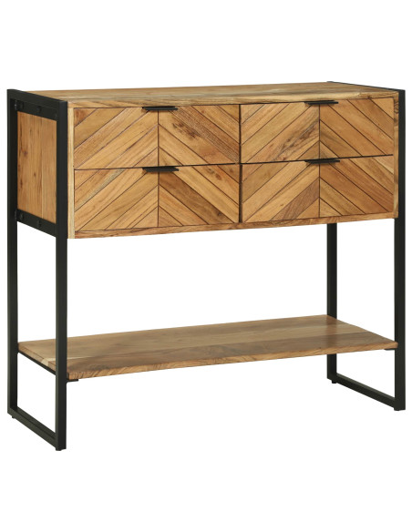 Tavolo consolle con cassetto Marrone 90 x 35 x 80 cm