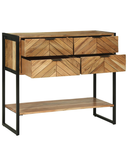 Tavolo consolle con cassetto Marrone 90 x 35 x 80 cm