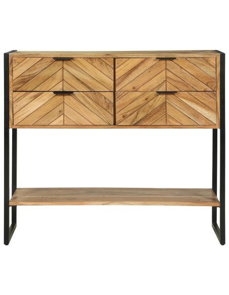 Tavolo consolle con cassetto Marrone 90 x 35 x 80 cm
